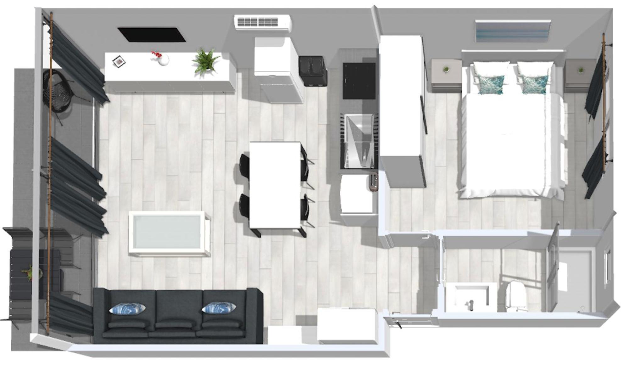 Roses Apartments 1 - Vista Mar Lateral - 1Habitacion Екстериор снимка